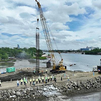 PROMISING FUTURE AWAITS DAVAO CITY AS CIVIL WORKS OF BUCANA BRIDGE PROJECT ARE ON THE ROLL