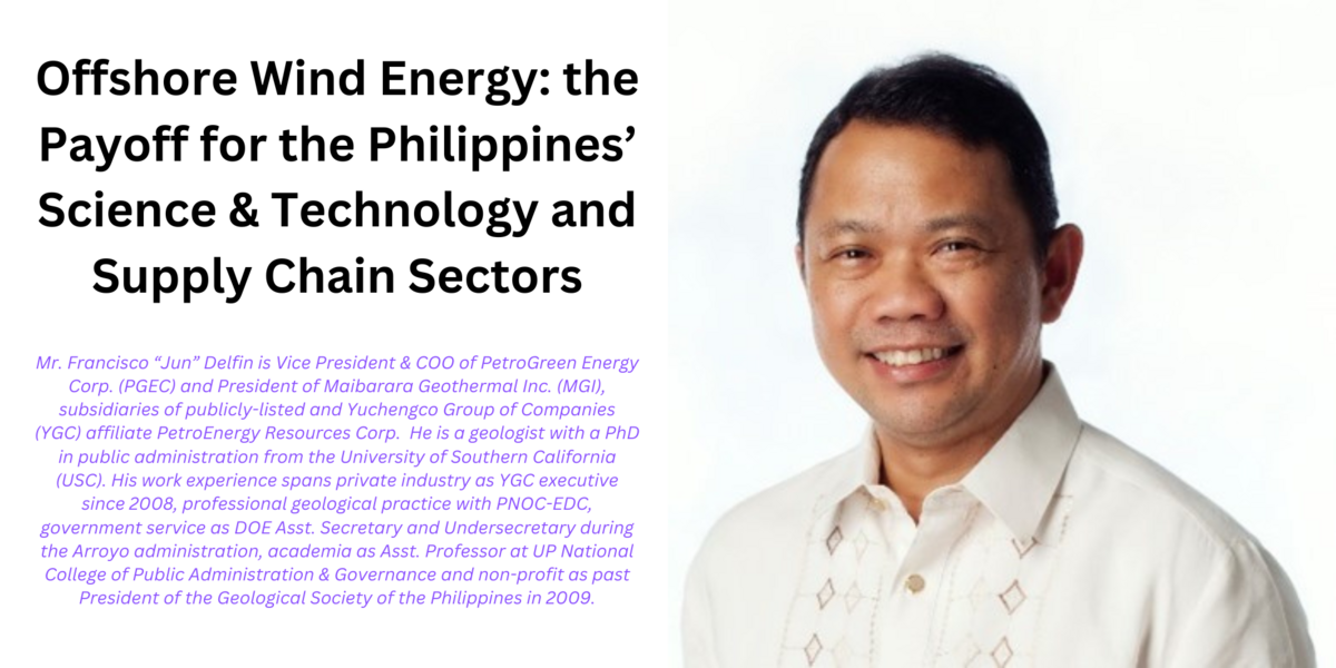Offshore Wind Energy: the Payoff for the Philippines’  Science & Technology and Supply Chain Sectors