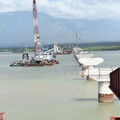 WORK ON PANGUIL BAY BRIDGE ON-GOING AT ACCELERATED PACE