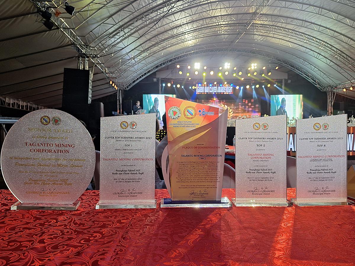 TMC Bags Top Taxpayer Awards, Recognition From Claver LGU