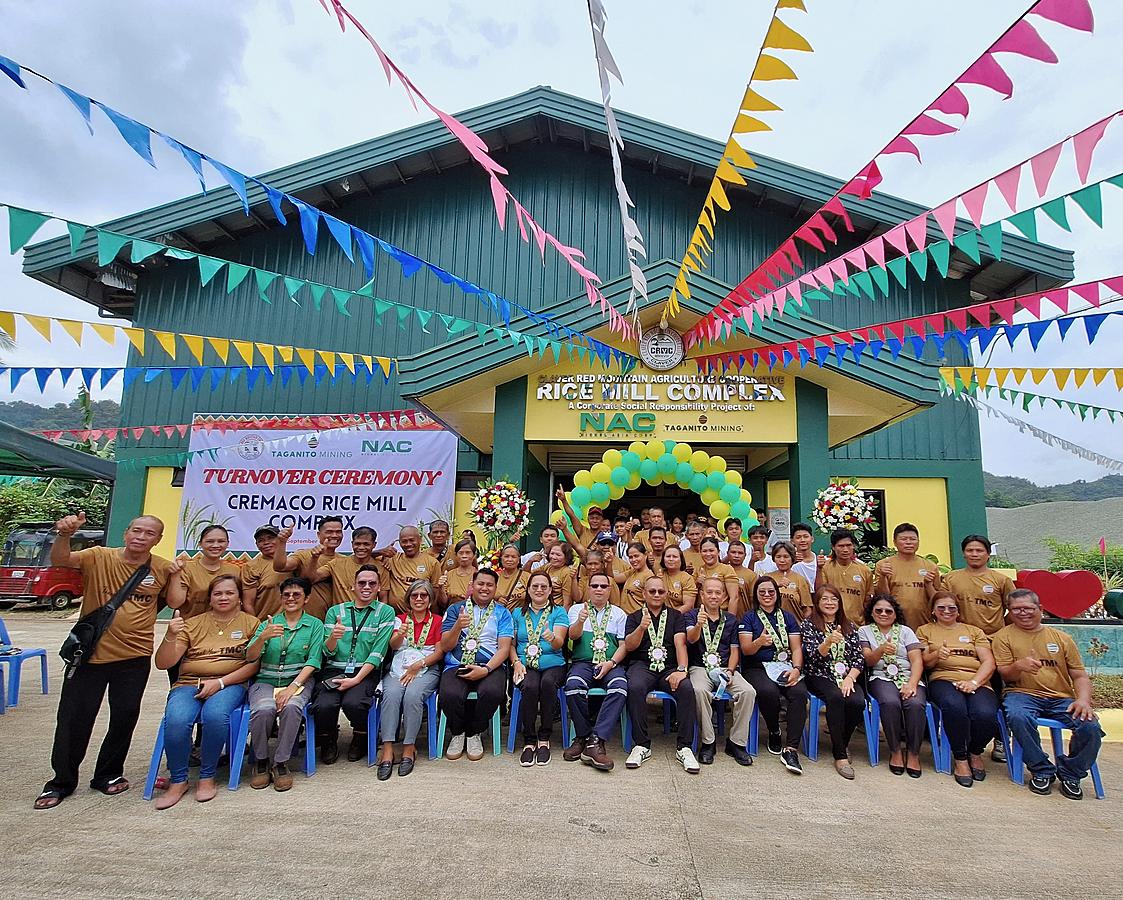 Farmers Coop Gets P22-M Rice Mill Facility From Taganito Mining