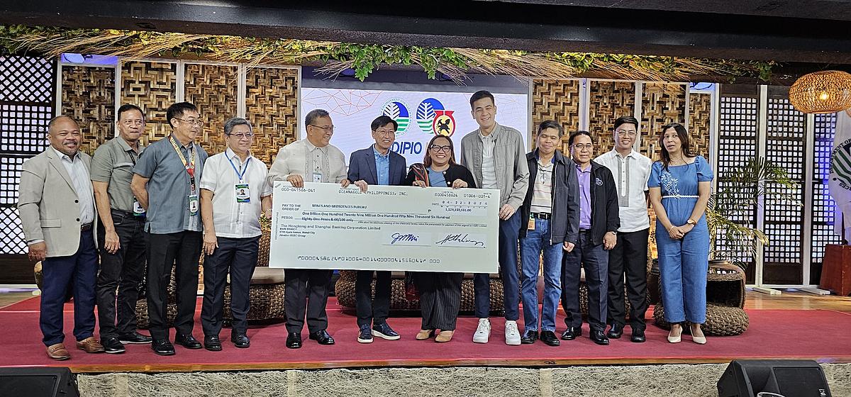 OceanaGold remits its first payment of PhP1.1 billion additional government share