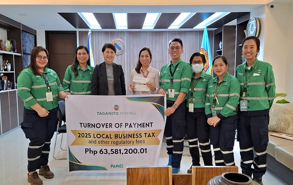 TMC pays over P63.5-M in taxes, fees to Surigao Norte