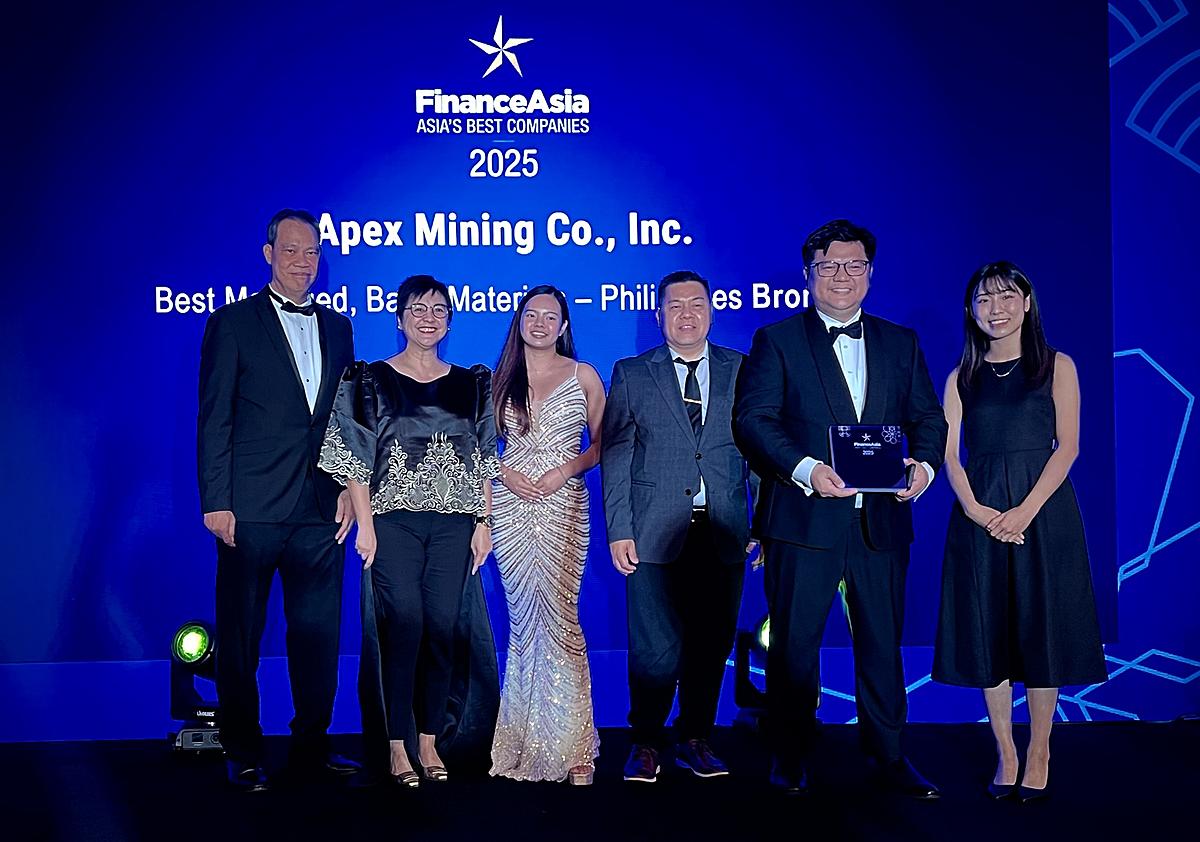 Apex Mining Wins Bronze Honors as Best Managed Company In Asia’s Best Companies 2025