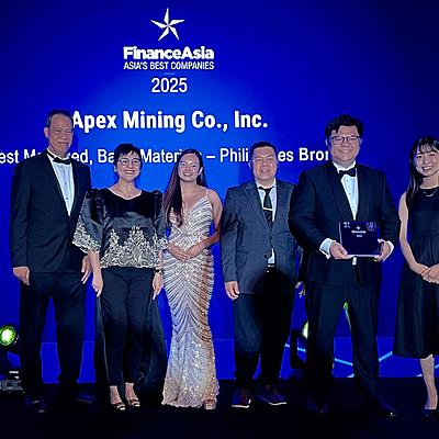 Apex Mining Wins Bronze Honors as Best Managed Company In Asia’s Best Companies 2025