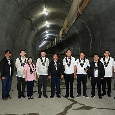DPWH, JICA Celebrate Successful Connection of Southbound Tunnel in Davao Bypass