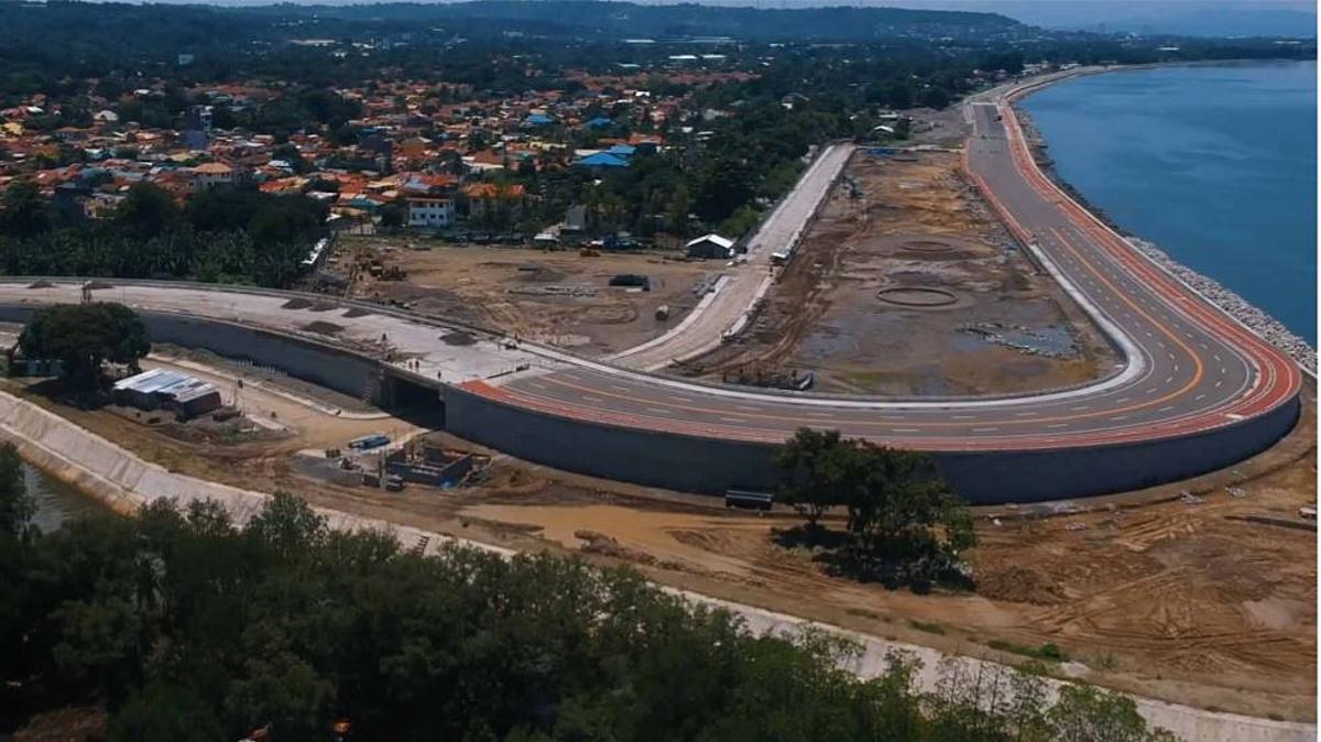 Miragrid® GX Geogrid – Segmental Block Retaining Wall application at Davao City Coastal Road